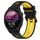 Per Garmin Forerunner 255 Music 22mm Cinturino sportivo in silicone bicolore (nero + giallo) Per Garmin Forerunner 255 Music 22mm Cinturino sportivo in silicone bicolore (nero + giallo)
