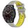Per Huawei Watch GT3 SE 22mm Cinturino sportivo in silicone con fibbia in acciaio bicolore (grigio + giallo) Per Huawei Watch GT3 SE 22mm Cinturino sportivo in silicone con fibbia in acciaio bicolore (grigio + giallo)