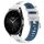 Per Xiaomi Watch S2 42mm 22mm Cinturino sportivo in silicone con fibbia in acciaio bicolore (bianco + blu) Per Xiaomi Watch S2 42mm 22mm Cinturino sportivo in silicone con fibbia in acciaio bicolore (bianco + blu)