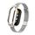 Custodia in metallo integrata per Xiaomi Mi Band 8 + cinturino con fibbia in maglia d'acciaio (argento) Custodia in metallo integrata per Xiaomi Mi Band 8 + cinturino con fibbia in maglia d'acciaio (argento)