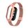 Custodia in metallo integrata per Xiaomi Mi Band 8 + cinturino con fibbia in maglia d'acciaio (rosa brillante) Custodia in metallo integrata per Xiaomi Mi Band 8 + cinturino con fibbia in maglia d'acciaio (rosa brillante)