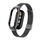 Custodia in metallo integrata per Xiaomi Mi Band 8 + cinturino con fibbia in maglia d'acciaio (nero) Custodia in metallo integrata per Xiaomi Mi Band 8 + cinturino con fibbia in maglia d'acciaio (nero)