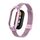 Custodia in metallo integrata per Xiaomi Mi Band 8 + cinturino con fibbia in maglia d'acciaio (rosa rosa) Custodia in metallo integrata per Xiaomi Mi Band 8 + cinturino con fibbia in maglia d'acciaio (rosa rosa)