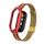Custodia in metallo integrata per Xiaomi Mi Band 8 + cinturino con fibbia in maglia d'acciaio (rosso + oro) Custodia in metallo integrata per Xiaomi Mi Band 8 + cinturino con fibbia in maglia d'acciaio (rosso + oro)