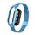Custodia in metallo integrata per Xiaomi Mi Band 8 + cinturino con fibbia in maglia d'acciaio (blu cielo) Custodia in metallo integrata per Xiaomi Mi Band 8 + cinturino con fibbia in maglia d'acciaio (blu cielo)