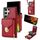 Per Samsung Galaxy S22 Ultra 5G Custodia a portafoglio per scheda hardware con cerniera (rosso) Per Samsung Galaxy S22 Ultra 5G Custodia a portafoglio per scheda hardware con cerniera (rosso)