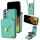 Per Samsung Galaxy S22+ 5G Custodia a portafoglio per scheda hardware con cerniera (verde menta) Per Samsung Galaxy S22+ 5G Custodia a portafoglio per scheda hardware con cerniera (verde menta)