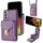Per Samsung Galaxy S22+ 5G Custodia a portafoglio per scheda hardware con cerniera (viola) Per Samsung Galaxy S22+ 5G Custodia a portafoglio per scheda hardware con cerniera (viola)