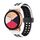 Cinturino per orologio in silicone bicolore con fibbia nera pieghevole a doppia fila da 20 mm (bianco nero) Cinturino per orologio in silicone bicolore con fibbia nera pieghevole a doppia fila da 20 mm (bianco nero)