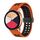 Cinturino per orologio in silicone bicolore con fibbia nera pieghevole a doppia fila da 20 mm (arancione nero) Cinturino per orologio in silicone bicolore con fibbia nera pieghevole a doppia fila da 20 mm (arancione nero)