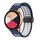 Cinturino per orologio in silicone bicolore con fibbia nera pieghevole a doppia fila da 20 mm (blu notte bianco) Cinturino per orologio in silicone bicolore con fibbia nera pieghevole a doppia fila da 20 mm (blu notte bianco)