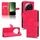 Per Xiaomi 13 Custodia per telefono in pelle con vibrazione magnetica Ultra Skin Feel (rosa rossa)