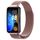 Per cinturino per orologio in metallo milanese Huawei Band 8 (rosa rosa)