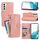 Per Samsung Galaxy S23+ 5G Custodia per telefono in pelle con cerniera per pelle d'olio (rosa) Per Samsung Galaxy S23+ 5G Custodia per telefono in pelle con cerniera per pelle d'olio (rosa)