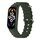 Per Xiaomi Mi Band 7/6/5/4/3 cinturino traspirante in silicone marino tinta unita (verde) Per Xiaomi Mi Band 7/6/5/4/3 cinturino traspirante in silicone marino tinta unita (verde)