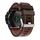 Per Garmin Fenix 5X Sapphire 26mm cinturino in pelle con fibbia in acciaio cucito (rosso marrone) Per Garmin Fenix 5X Sapphire 26mm cinturino in pelle con fibbia in acciaio cucito (rosso marrone)