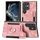 Per Samsung Galaxy S22 Ultra 5G Retro Skin-feel Ring Custodia a portafoglio multi-card (rosa) Per Samsung Galaxy S22 Ultra 5G Retro Skin-feel Ring Custodia a portafoglio multi-card (rosa)