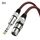 Cavo di bilanciamento XLR per microfono TRS maschio da 6,35 mm rosso e nero da 3 m Cavo di bilanciamento XLR per microfono TRS maschio da 6,35 mm rosso e nero da 3 m
