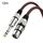 Cavo di bilanciamento XLR per microfono TRS da 6,35 mm maschio a rete rossa e nera da 12 m Cavo di bilanciamento XLR per microfono TRS da 6,35 mm maschio a rete rossa e nera da 12 m