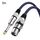 Cavo di bilanciamento XLR per microfono TRS maschio da 6,35 mm blu e nero da 3 m Cavo di bilanciamento XLR per microfono TRS maschio da 6,35 mm blu e nero da 3 m