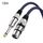 Cavo di bilanciamento XLR per microfono TRS maschio da 6,35 mm blu e nero da 12 m Cavo di bilanciamento XLR per microfono TRS maschio da 6,35 mm blu e nero da 12 m