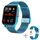 H10 Smart Watch con chiamata Bluetooth con schermo da 1,69 pollici, supporto frequenza cardiaca/pressione sanguigna/monitoraggio del sonno, colore: rete blu + silicone H10 Smart Watch con chiamata Bluetooth con schermo da 1,69 pollici, supporto frequenza cardiaca/pressione sanguigna/monitoraggio del sonno, colore: rete blu + silicone