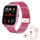 H10 Smart Watch con chiamata Bluetooth con schermo da 1,69 pollici, supporto frequenza cardiaca/pressione sanguigna/monitoraggio del sonno, colore: rete rosa + silicone H10 Smart Watch con chiamata Bluetooth con schermo da 1,69 pollici, supporto frequenza cardiaca/pressione sanguigna/monitoraggio del sonno, colore: rete rosa + silicone