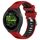 Per Garmin Forerunner 265S 18mm Cinturino sportivo in silicone con fibbia in acciaio bicolore (rosso + nero) Per Garmin Forerunner 265S 18mm Cinturino sportivo in silicone con fibbia in acciaio bicolore (rosso + nero)