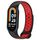 Per Xiaomi Mi Band 8 Cinturino sportivo in silicone bicolore (nero rosso)