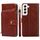Custodia per cellulare in pelle con cerniera per Samsung Galaxy S23 5G (marrone) Custodia per cellulare in pelle con cerniera per Samsung Galaxy S23 5G (marrone)