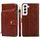 Custodia per cellulare in pelle con cerniera per Samsung Galaxy S23 + 5G (marrone) Custodia per cellulare in pelle con cerniera per Samsung Galaxy S23 + 5G (marrone)