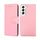 Per Samsung Galaxy S23 5G Custodia in pelle con struttura in cristallo (rosa) Per Samsung Galaxy S23 5G Custodia in pelle con struttura in cristallo (rosa)