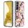 Per Samsung Galaxy S23 5G Custodia per telefono in TPU con fiori e piante serie IMD con supporto ad anello (Rosa Gardenia)