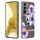 Per Samsung Galaxy S23 5G Custodia per telefono in TPU con fiori e piante serie IMD con supporto ad anello (begonia viola) Per Samsung Galaxy S23 5G Custodia per telefono in TPU con fiori e piante serie IMD con supporto ad anello (begonia viola)