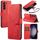Per Samsung Galaxy S23 + 5G DG.MING Custodia per telefono in pelle a conchiglia con bordo olio retro (rosso) Per Samsung Galaxy S23 + 5G DG.MING Custodia per telefono in pelle a conchiglia con bordo olio retro (rosso)
