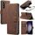 Per Samsung Galaxy S23 + 5G DG.MING Custodia per telefono in pelle a conchiglia con bordo olio retrò (caffè) Per Samsung Galaxy S23 + 5G DG.MING Custodia per telefono in pelle a conchiglia con bordo olio retrò (caffè)