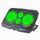 Supporto pieghevole per pad di raffreddamento per laptop da gioco a quattro ventole in alluminio S18 con display della velocità del vento (verde) Supporto pieghevole per pad di raffreddamento per laptop da gioco a quattro ventole in alluminio S18 con display della velocità del vento (verde)
