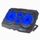 Supporto pieghevole per pad di raffreddamento per laptop da gioco a quattro ventole in alluminio S18 con display della velocità del vento (blu) Supporto pieghevole per pad di raffreddamento per laptop da gioco a quattro ventole in alluminio S18 con display della velocità del vento (blu)