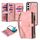 Per Samsung Galaxy S22 5G Portafoglio con cerniera Custodia staccabile in pelle MagSafe (rosa) Per Samsung Galaxy S22 5G Portafoglio con cerniera Custodia staccabile in pelle MagSafe (rosa)
