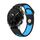 Per Garmin MARQ Athlete Gen 2 22mm Cinturino sportivo in silicone traspirante (nero + blu) Per Garmin MARQ Athlete Gen 2 22mm Cinturino sportivo in silicone traspirante (nero + blu)
