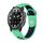 Per Garmin Instinct Crossover 22mm Cinturino sportivo in silicone traspirante (verde menta + blu notte) Per Garmin Instinct Crossover 22mm Cinturino sportivo in silicone traspirante (verde menta + blu notte)