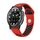 Per Garmin Instinct Crossover Solar 22mm Cinturino sportivo in silicone traspirante (rosso + nero) Per Garmin Instinct Crossover Solar 22mm Cinturino sportivo in silicone traspirante (rosso + nero)