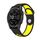 Per Garmin Fenix 7 Sapphire Solar 22mm Cinturino sportivo in silicone traspirante (nero + giallo) Per Garmin Fenix 7 Sapphire Solar 22mm Cinturino sportivo in silicone traspirante (nero + giallo)