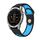 Per cinturino sportivo in silicone traspirante Garmin EPIX Gen 2 22mm (nero + blu) Per cinturino sportivo in silicone traspirante Garmin EPIX Gen 2 22mm (nero + blu)