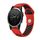 Per cinturino sportivo in silicone traspirante Garmin Fenix 5 22mm (rosso + nero) Per cinturino sportivo in silicone traspirante Garmin Fenix 5 22mm (rosso + nero)