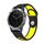 Per Garmin Quatix 5 Sapphire 22mm Cinturino sportivo in silicone traspirante (nero + giallo) Per Garmin Quatix 5 Sapphire 22mm Cinturino sportivo in silicone traspirante (nero + giallo)