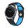 Per Garmin Quatix 5 Sapphire 22mm Cinturino sportivo in silicone traspirante (nero + blu) Per Garmin Quatix 5 Sapphire 22mm Cinturino sportivo in silicone traspirante (nero + blu)