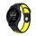 Per Garmin Forerunner 945 Cinturino sportivo in silicone traspirante da 22 mm (nero + giallo)