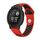 Per cinturino sportivo in silicone traspirante Garmin Instinct 2 22mm (rosso + nero) Per cinturino sportivo in silicone traspirante Garmin Instinct 2 22mm (rosso + nero)