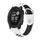 Per cinturino sportivo in silicone traspirante Garmin Instinct 22mm (bianco + nero) Per cinturino sportivo in silicone traspirante Garmin Instinct 22mm (bianco + nero)